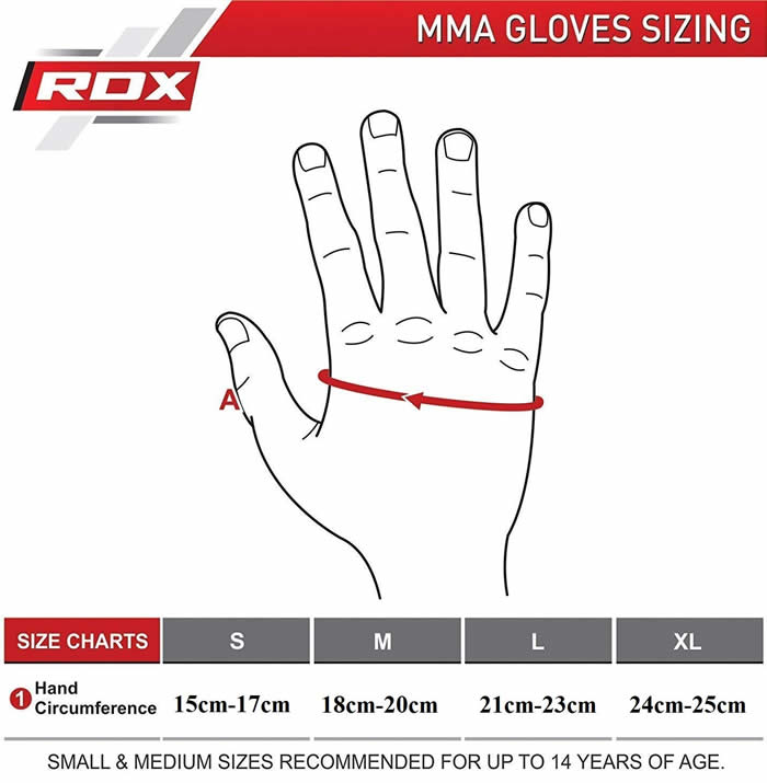 RDX T6 MMA Sparring Gloves - Red