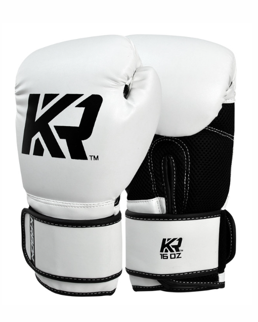 KRBON Boxing Gloves White|Black