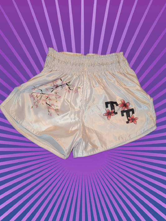 Cherry Blossom Muay Thai Shorts