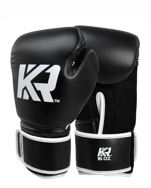 KRBON Boxing Gloves Black|White
